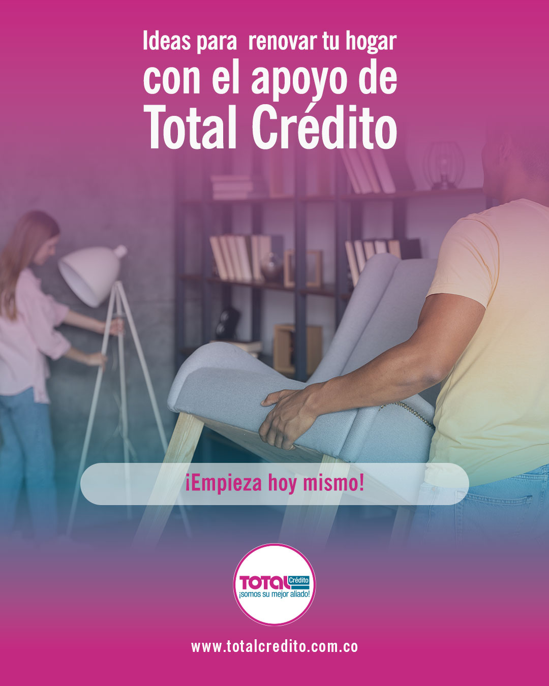 Portada Blog Ideas para renovar tu hogar con el apoyo de Total Crédito